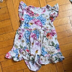 Posh Peanut Floral Kids One Piece - Multicolor